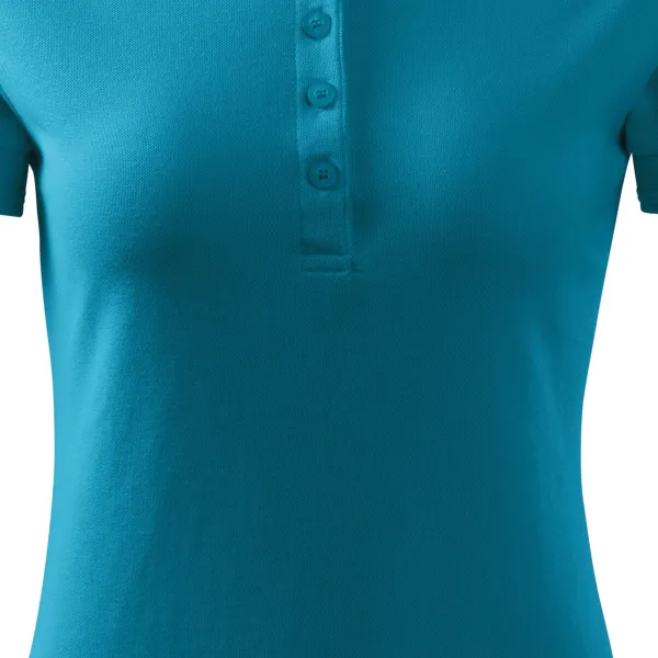 Damska elegancka koszulka polo - Łagodnie zwężane cięcie