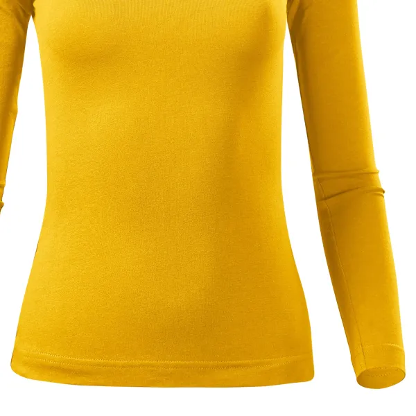 Koszulka damska z długim rękawem - Lekko dopasowany krój