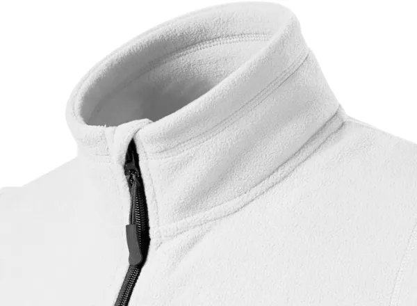 Kontrastowa kamizelka z polaru - Podwyższony kołnierz chroniący szyję przed zimnem