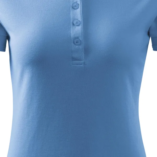 Damska elegancka koszulka polo - Łagodnie zwężane cięcie