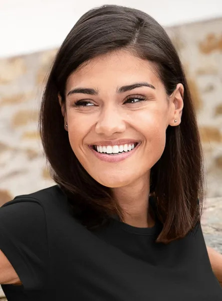 Modna koszulka damska - Klasyczny okrągły dekolt