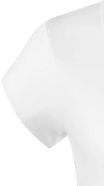 Trwała koszulka damska o dużej gramaturze - Bardzo krótkie rękawy