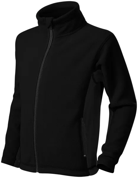 Kontrastowa kurtka z polaru dla dzieci - Kurtka polarowa dziecięca z elementami kontrastowymi