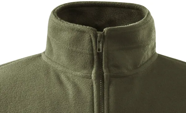 Męska kurtka polarowa - Zapięcie na zamek błyskawiczny aż do brody