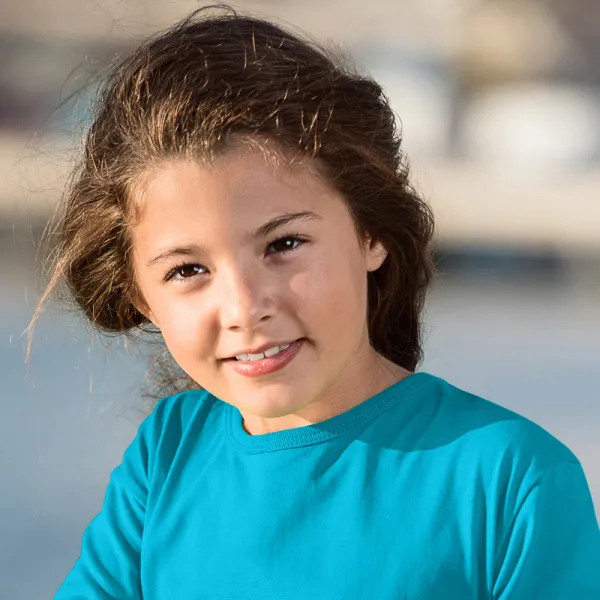 Koszulka dziecięca z długim rękawem - Klasyczny okrągły dekolt