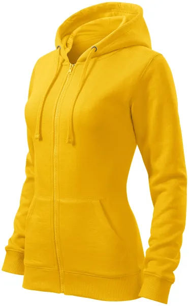 Bluza damska z kapturem - Bluza damska z zamkiem i kapturem