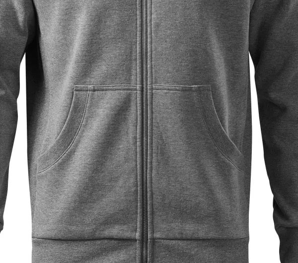 Prosta bluza męska bez kaptura - Luźny krój ze szwami bocznymi