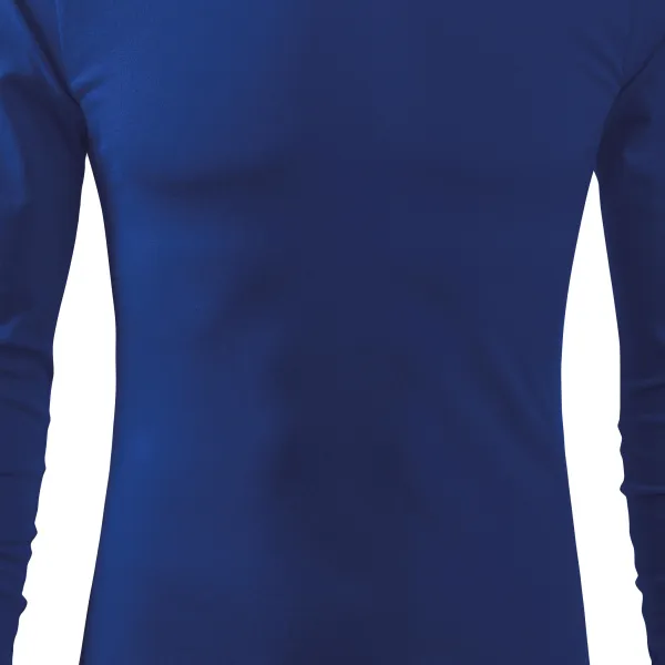 Męska koszulka z długim rękawem - Lekko dopasowany krój