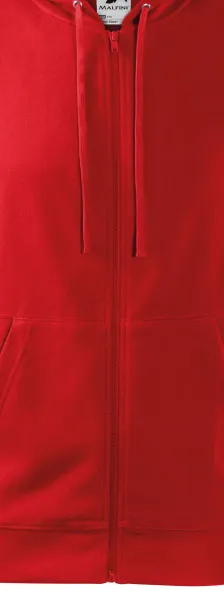 Bluza męska z kapturem - Zamek błyskawiczny w kolorze bluzy