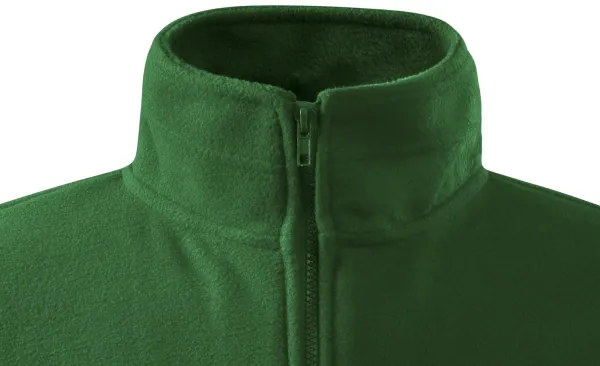 Męska kurtka polarowa - Zapięcie na zamek błyskawiczny aż do brody