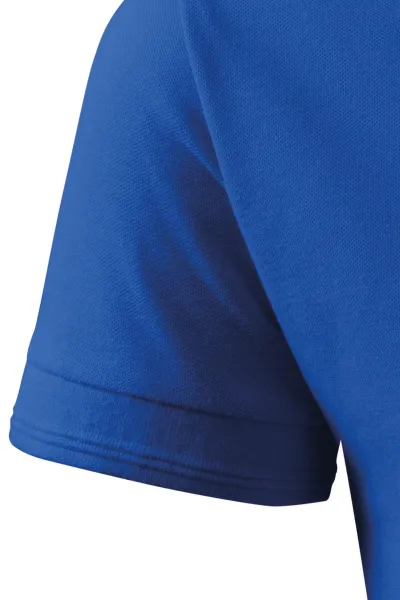 Męska luźna koszulka polo - Klasyczne krótkie rękawy