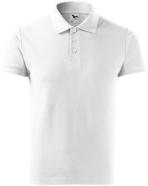 Elegancka męska koszulka polo - Męska lekka bawełniana koszulka polo