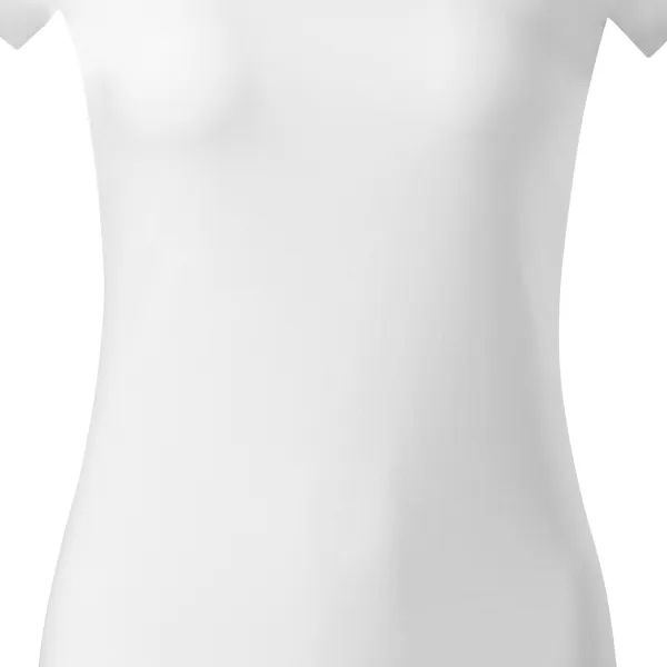 T-shirt damski slim fit z okrągłym dekoltem - Łagodnie zwężane cięcie