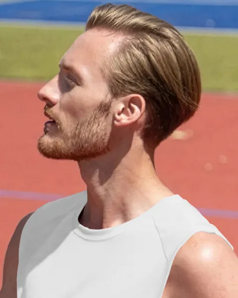 Top męski - Klasyczny okrągły dekolt