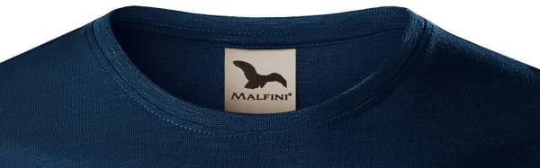 T-shirt męski, teksturowana bawełna organiczna - Klasyczny okrągły dekolt