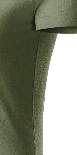 T-shirt damski z bawełny organicznej - Krój z bocznymi szwami