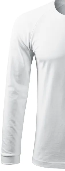 Męska koszulka kontrastowa z długim rękawem - Długie rękawy typu raglan