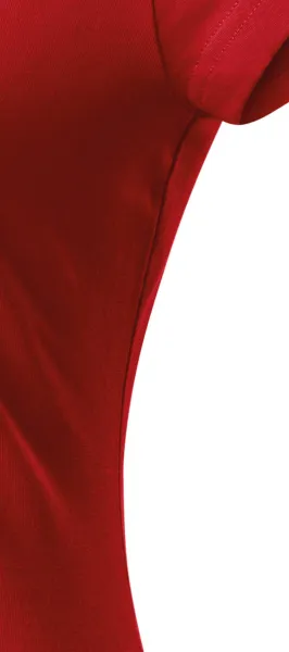 T-shirt damski slim fit z okrągłym dekoltem - Krój z bocznymi szwami
