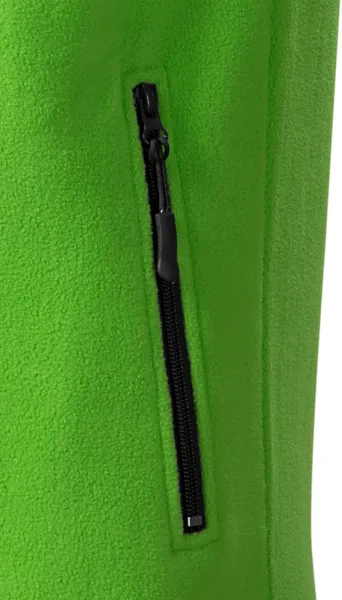 Kontrastowa kamizelka z polaru - Praktyczne kieszenie zapinane na zamek