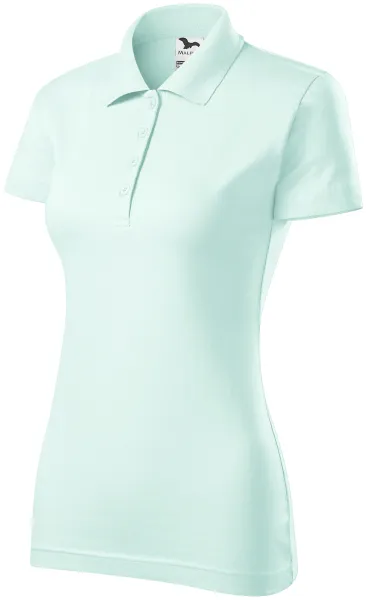 Damska koszulka polo slim fit - Koszulka polo damska bawełniana