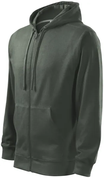Bluza męska z kapturem - Męska bluza z kapturem zapinana na zamek