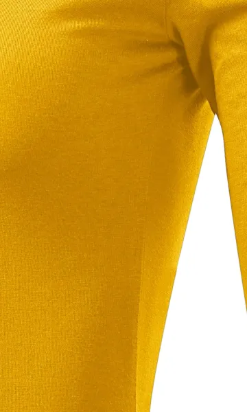 Koszulka damska z długim rękawem - Krój z bocznymi szwami