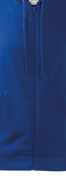 Bluza męska z kapturem - Zamek błyskawiczny w kolorze bluzy