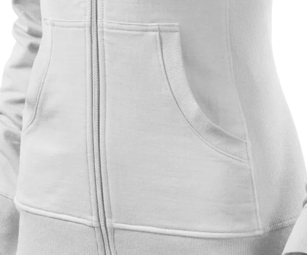 Bluza damska bez kaptura - Kieszenie w stylu kangura