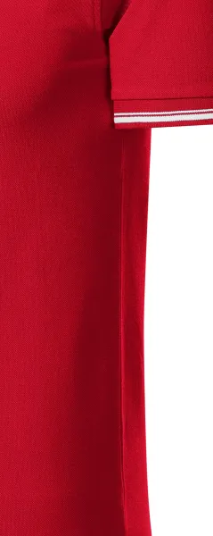 Męska koszulka polo z kontrastowymi detalami - Krój z bocznymi szwami