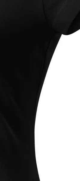 T-shirt damski slim fit z okrągłym dekoltem - Krój z bocznymi szwami