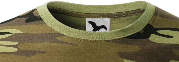 Koszulka w kamuflażu - Klasyczny okrągły dekolt