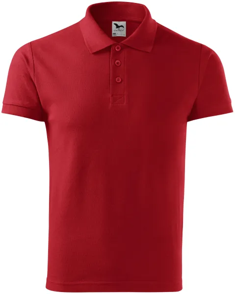 Elegancka męska koszulka polo - Męska lekka bawełniana koszulka polo