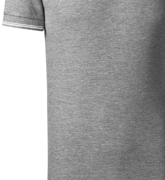 Męska koszulka polo z kontrastowymi detalami - Łagodnie zwężane cięcie