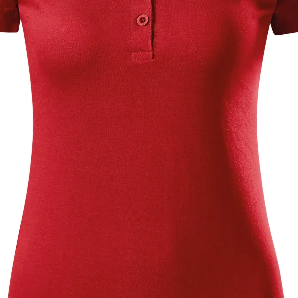 Damska koszulka polo slim fit - Delikatnie zwężane cięcie