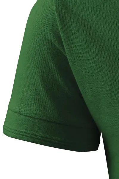 Męska luźna koszulka polo - Klasyczne krótkie rękawy