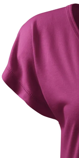 Długa koszulka/sukienka damska - Krótkie rękawy kimono