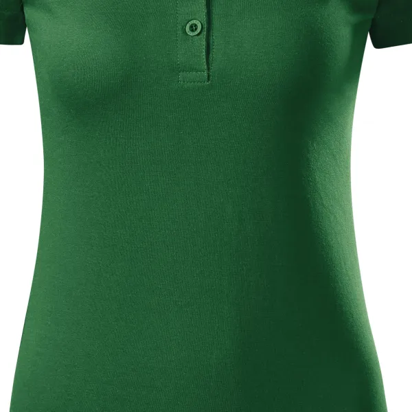 Damska koszulka polo slim fit - Delikatnie zwężane cięcie