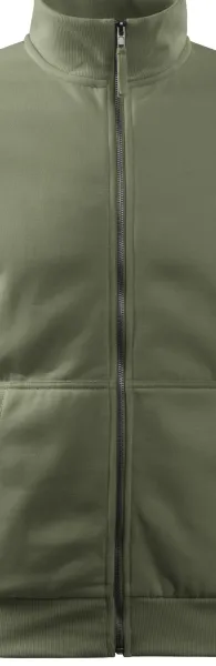 Prosta bluza męska bez kaptura - Metalowy zamek błyskawiczny