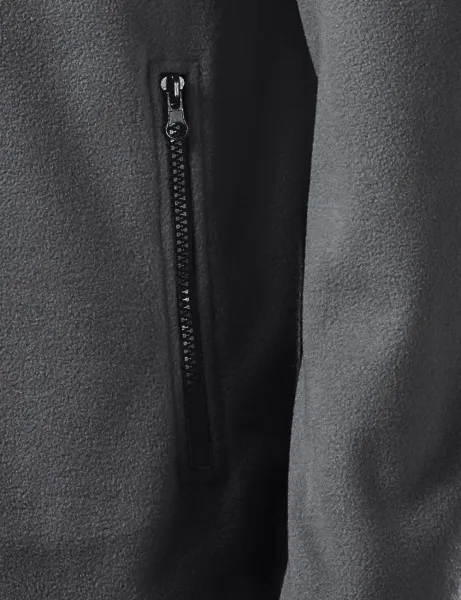 Ciepła kurtka polarowa unisex - Praktyczne kieszenie zapinane na zamek