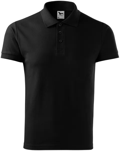 Elegancka męska koszulka polo - Męska lekka bawełniana koszulka polo