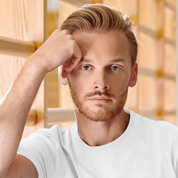 Koszulka o dużej gramaturze - Klasyczny okrągły dekolt