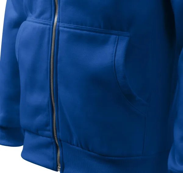 Prosta bluza męska bez kaptura - Kieszenie w stylu kangura