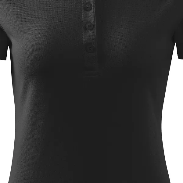 Damska elegancka koszulka polo - Łagodnie zwężane cięcie