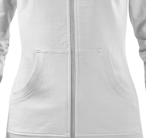 Bluza damska bez kaptura - Zwężany krój z bocznymi szwami