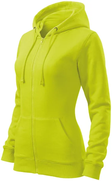 Bluza damska z kapturem - Bluza damska z zamkiem i kapturem