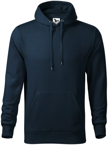 Męska bluza z kapturem bez zamka - Luźny krój ze szwami bocznymi