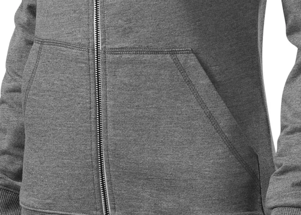 Kontrastowa bluza damska z kapturem - Kieszenie w stylu kangura