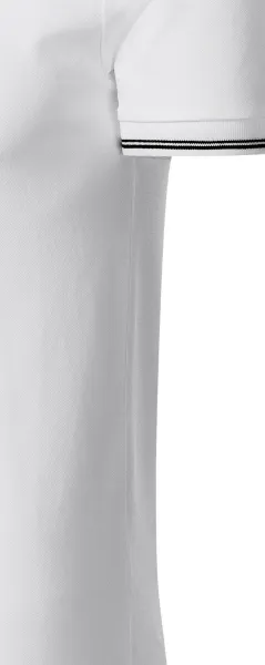 Męska koszulka polo z kontrastowymi detalami - Krój z bocznymi szwami