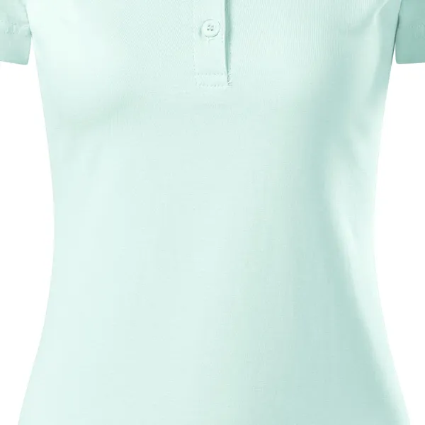 Damska koszulka polo slim fit - Delikatnie zwężane cięcie