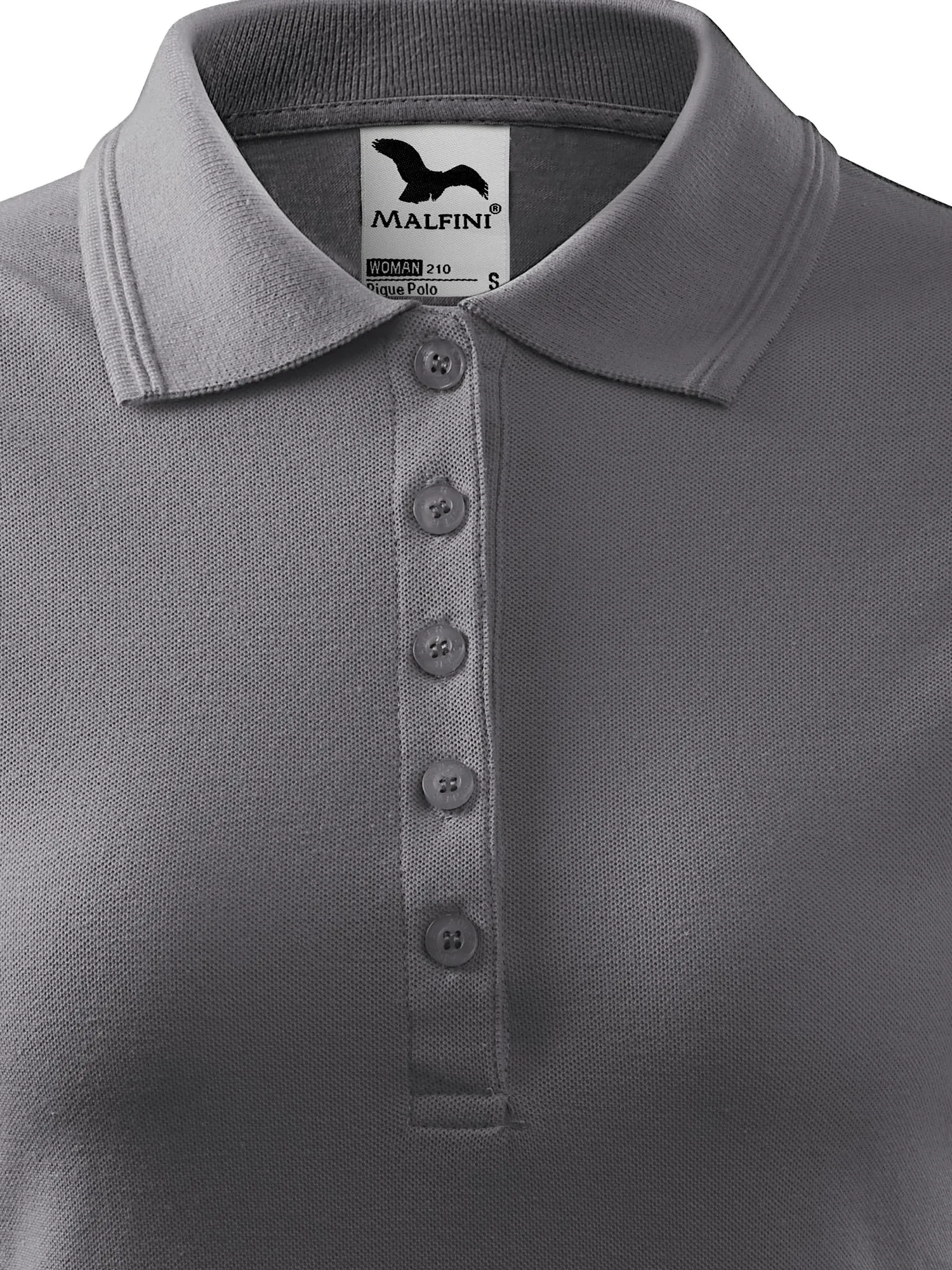 Damska elegancka koszulka polo - Zapięcie na 5 guzików